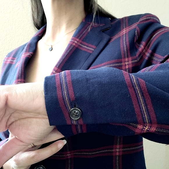 Plaid Blazer Jacket - Picture 8 of 14